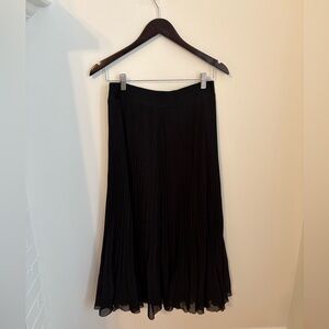 Wilfred Twirl Chiffon Pleated Midi Skirt